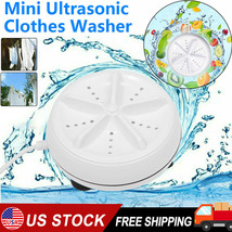 Usb Mini Washing Machine Ultrasonic Turbo Rotating Clothes Washer Travel... - $31.34