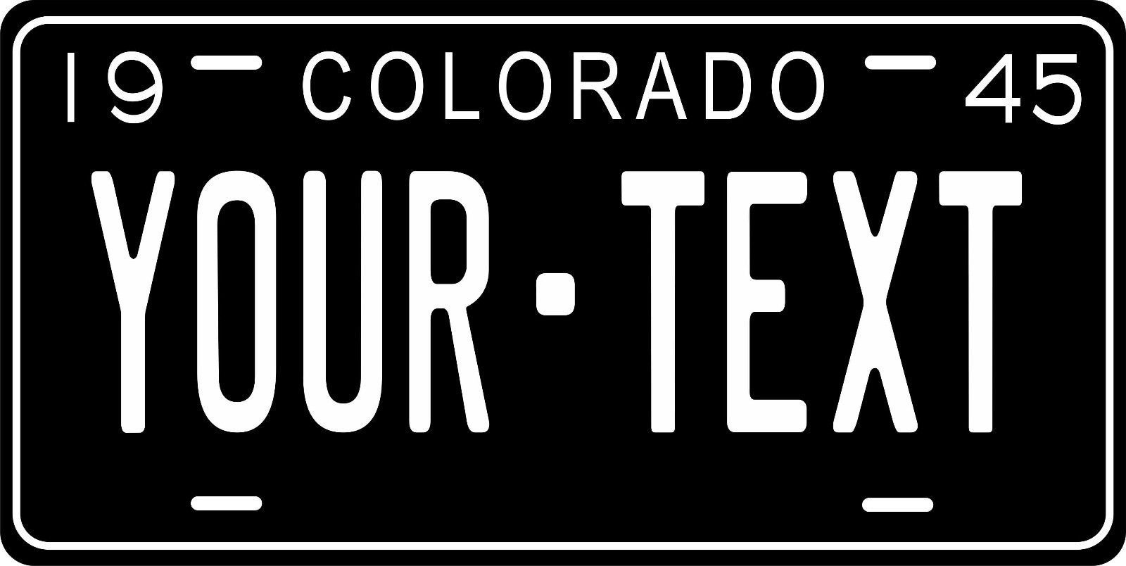 Colorado 1945 License Plate Personalized Custom Car Bike Motorcycle Moped Tag - £8.62 GBP - £14.29 GBP