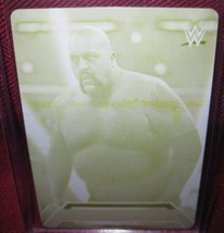 2015 Topps Wwe Road To Wrestlemania Yellow Printing Plate #10 The Big Show 1/1 - £31.60 GBP