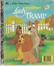 Walt Disney&#39;s Lady and the Tramp Little Golden Book 105-58 Dog Story 1990 - £5.44 GBP
