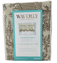 Waverly Home Classics Charmed Life Valance 52x18in 0792527 Brown Tan Trees - £17.48 GBP
