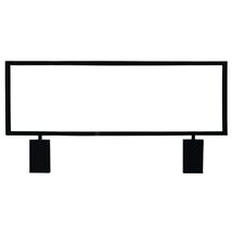 22" x 7" Horizontal Metal Grid Sign Holder, Black - $29.95
