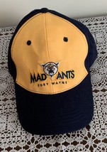 Fort Wayne Indiana Mad Ants Baseball Cap Blue Yellow Stadium Giveaway Promo - £10.14 GBP
