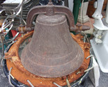 Antique Cast Iron plantation Dinner Bell with up right yoke, NO. C  RARE - £625.63 GBP