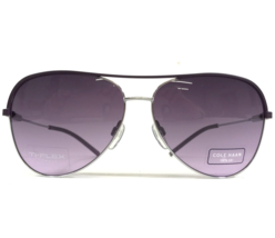 Cole Haan Sunglasses CH7067 505 Purple Silver Aviators with purple Lenses - $93.61