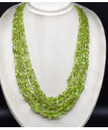 Natural Peridot Necklace Beads Tumble 5 L 643 Ct Drilled Gemstone Gift f... - $21,126.12 MXN
