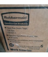 Rubbermaid Fg345600ambr Sixth Size Drain Tray,Amber new - £6.65 GBP