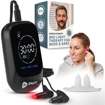 Red Light Therapy Device for Nose &amp; Ears, Rechargeable Near Infrared Nas... - $54.58