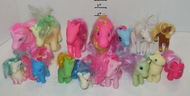 Huge Lot of 15 Different Pretend Play 1&quot; to 4&quot; Ponies Horse Pony animal Figures - £19.30 GBP