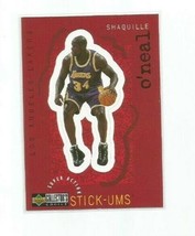 Shaquille O&#39;neal (Los Angeles Lakers) 1997-98 Ud Collector&#39;s Choice STICK-UMS 13 - £5.32 GBP