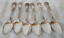 Wm Rogers &amp; Sons 1910 Orange Blossom Silverplate Fruit Spoon 5 3/4&quot;, Set of 6 - £28.79 GBP