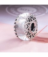 2018 Autumn Sterling Silve Vintage Magic Color White Glaze Murano Glass ... - $21.67 CAD