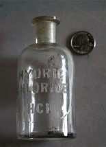 Hydric Chloride HCI Bottle Vintage on bottom Whitall-------um - £15.97 GBP