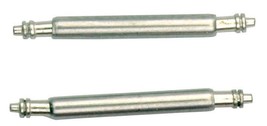 Two Stainless Steel Watchband Spring Bar Pins Attaching Watch Band 16mm ... - $6.95