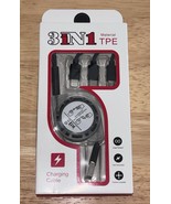 3 in 1 Multi Retractable Charger Charge Cable for Type C/Micro USB/iPhon... - $8.90