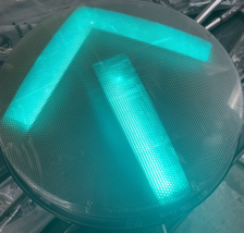 Clear General Electric GE 12” LED Green Arrow Traffic Signal Light With ... - $39.59