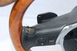 04-05 Audi A8 Steering Wheel Vavona Wood Amber & Leather 3 Spoke image 13