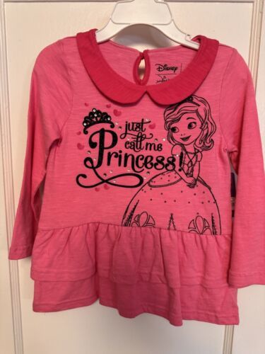 DISNEY Jumping Beans Dress Girls 2T Toddler Pink LONG SLEEVE  Princess NEW - $14.84