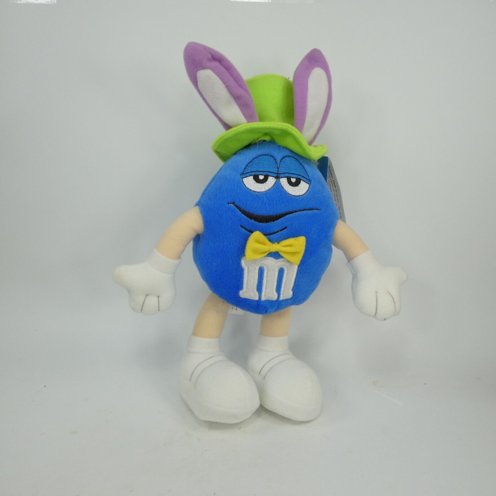 Galerie M&Ms Blue Bunny Hat Easter Poseable Plush Stuffed Doll /w tags 10” YJJFC - $10.00