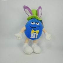 Galerie M&amp;Ms Blue Bunny Hat Easter Poseable Plush Stuffed Doll /w tags 10” YJJFC - £8.01 GBP