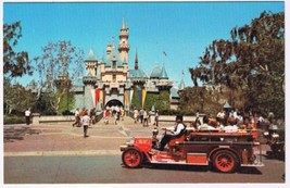 Postcard Disneyland Sleeping Beauty Castle Horseless Carriage - $2.96