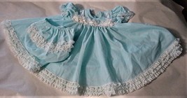 Mini World Girls Ruffle Lace Full Circle Dress w/Panties Pageant-Newborn-Doll - £29.47 GBP