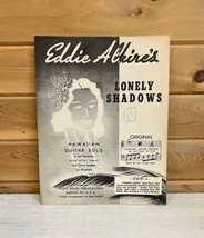 Antique Sheet Music Lonely Shadows Alkire&#39;s Hawaiian Guitar Solo 1938 - $20.49