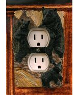 Rustic Western Bear And Cubs Duplex Receptacle Outlet Switch Plate Cover... - €23,19 EUR
