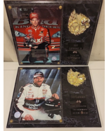 Pair Wall Plaques NASCAR Dale Earnhardt &amp; Dale Jr. by Racing Reflections - £36.51 GBP