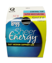 L&#39;eggs Sheer Energy Control Top Pantyhose Tights, Moisturizing, Size Q, ... - $147.27 MXN