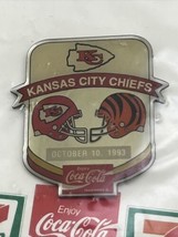 Kansas City Chiefs Cincinnati Bengals 1993 Coca-Cola Dawn of a New Era #12 Pin - £9.49 GBP