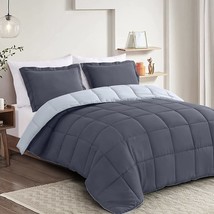 Lightweight Comforter Set Twin Reversible All Season Down Alternative Bed Comfor - £35.97 GBP