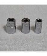 Vintage 1960s Snap-on MV408 MV410 MV412 1/4" Drive 8 Point Sockets USA L... - €32,25 EUR