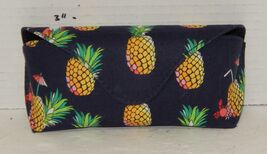 Blue Sunglasses Eyeglasses Case with Pineapples - $14.80