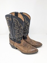 TONY LAMA Size 11 D Brown Black Leather RR4001 Cowboy Western Work Boots... - £63.32 GBP