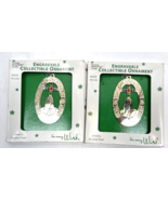 Vintage Christmas Ornament Gloria Duchin Engravable Swarovski Crystals S... - €24,86 EUR