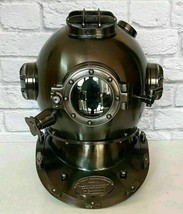 Vintage Antique Scuba Diving Helmet 18 Inch US Navy Mark V Morse Decor Replica - £164.63 GBP
