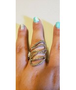 Paparazzi Ring (one size fits most) (new) CHASING STARLIGHT BROWN RING - £3.89 GBP