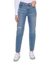 Calvin Klein Womens Distressed Slim-Leg Jeans, 25, Ridgefield - £38.03 GBP