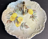 VINTAGE  G.PLATT Porcelain Nappy Plate with Handpainted Floral Design - $14.95