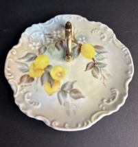 VINTAGE  G.PLATT Porcelain Nappy Plate with Handpainted Floral Design - £11.92 GBP
