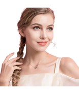 Heart CZ Love Charm  .925 Sterling Silver Rhodium minimalist Dainty Neck... - $39.59