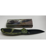 Combat Ranger 5&quot; Folding Lockback Thumb Stud  Black SS Blade Camoflage H... - €10,39 EUR
