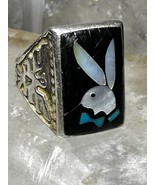Bunny ring size 7 phoenix mudman southwest turquoise MOP sterling silver... - £372.24 GBP