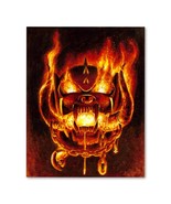Signed Motorhead Flaming Snaggletooth Warpig Poster Print WallArt 11x14 ... - $36.67 CAD