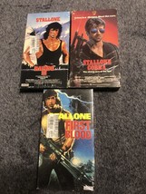 Lot Of 3 Rambo￼ ￼￼VHS Parts 1 and 3. First Blood and Rambo III ￼Stallone... - £6.92 GBP