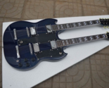 Double Neck EDS 1725 Blue Color Silver Hardware includ Case - $299.99