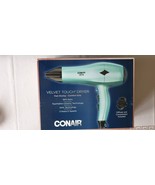 Conair Velvet Touch 530TGN Hair Dryer Seafoam Green 3-Heat &amp; 2-Speed Set... - $30.46 CAD