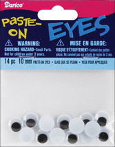 Paste On Wiggle Eyes 10mm Black - £10.68 GBP