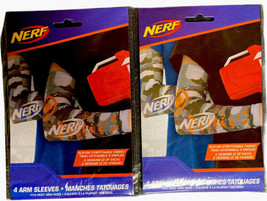 NERF Arm Sleeves - Slip-On Stretchable Fabric -- 2 Packs of 4 sleeves !!!  *NEW* - £13.47 GBP